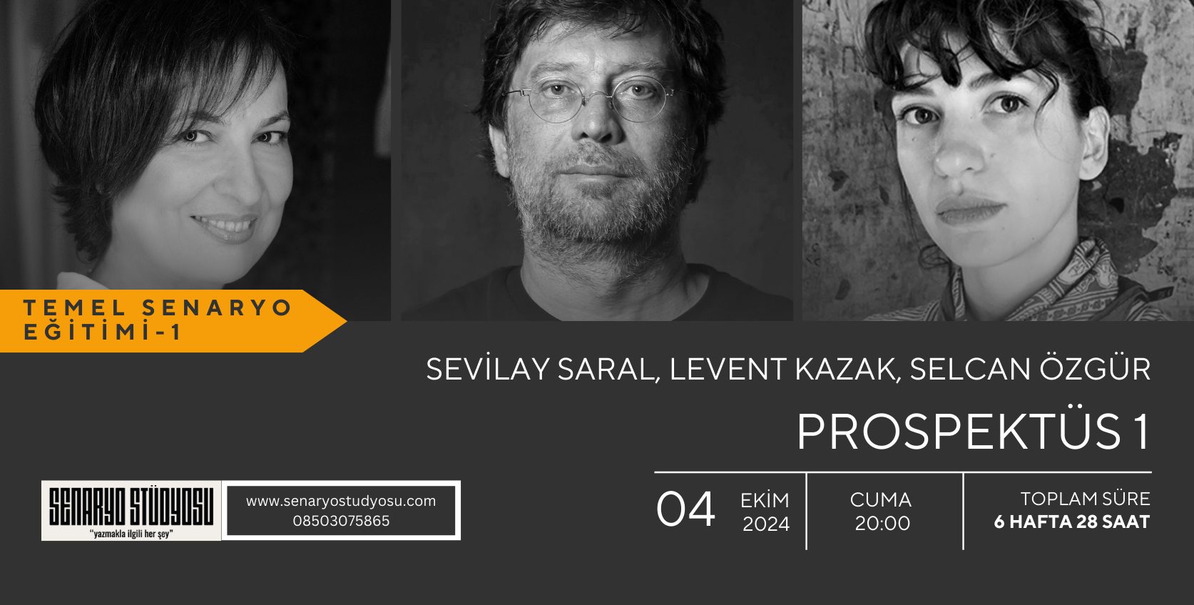 Sevilay Saral, Selcan Özgür ve Levent Kazak Prospektüs